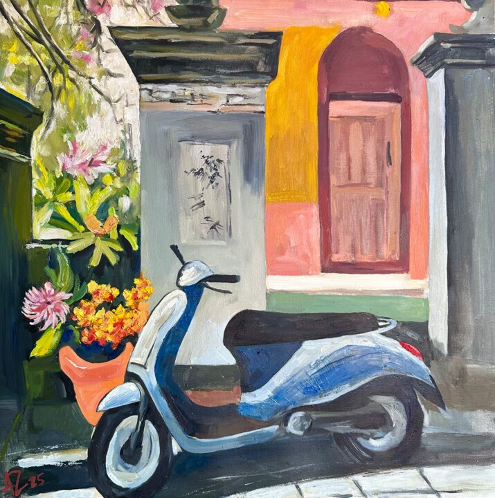 Утро на Бали Peinture, 25,6x25,6 in