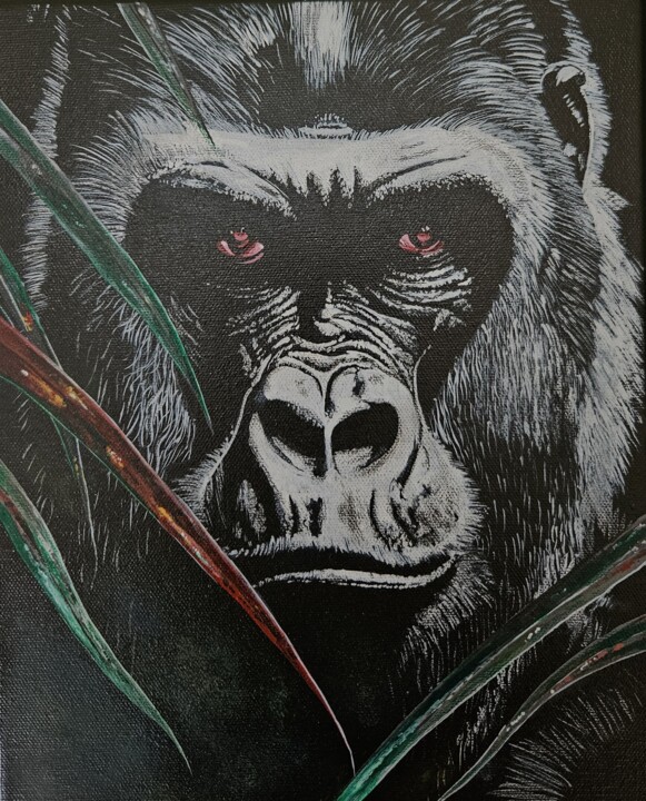 Gorilla 绘画, 11.8x9.5 in