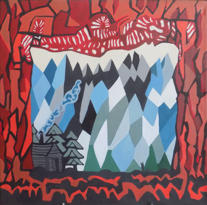 IL TEATRO 绘画, 31.5x31.5 in