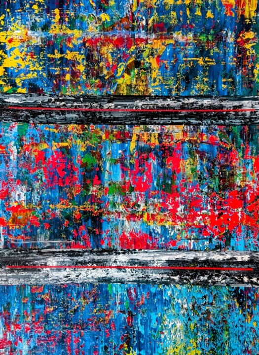 Abstract Mirror. Layered Transmission 绘画, 48x36.2 in