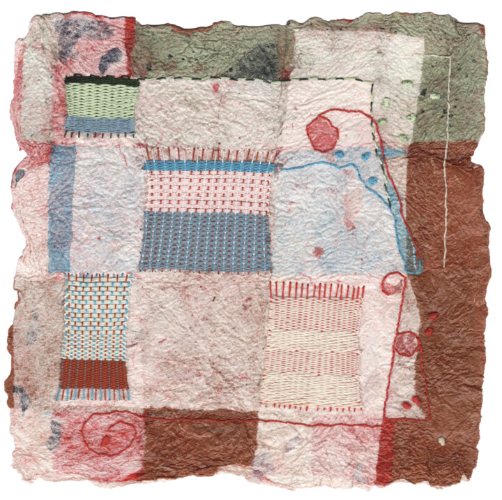 Textile Art titled "Flauto magico" by Barbara Ortelli Pin, Original Artwork, Thread