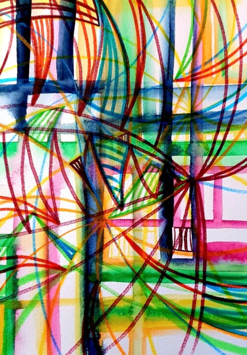 Rote Bögen 图画, 8.3x5.9 in