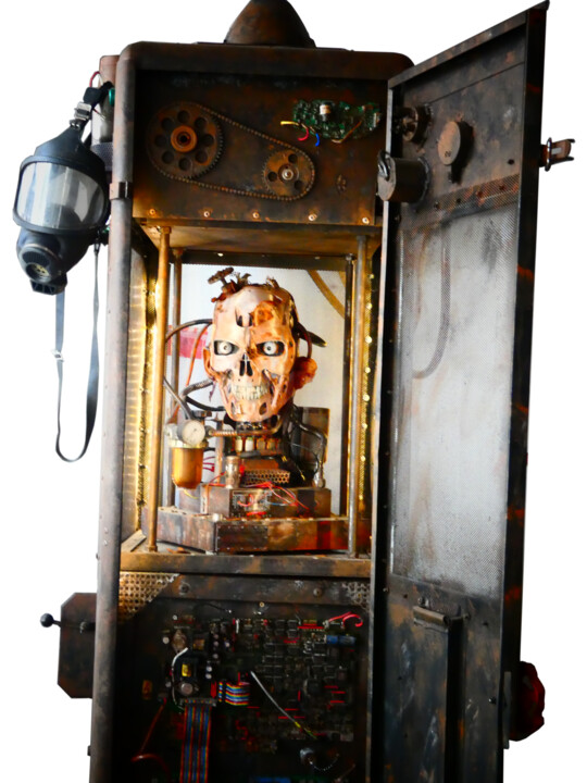 T 800. X/PERIENCE DAMAGED CABIN 绘画, 96.5x21.7 in