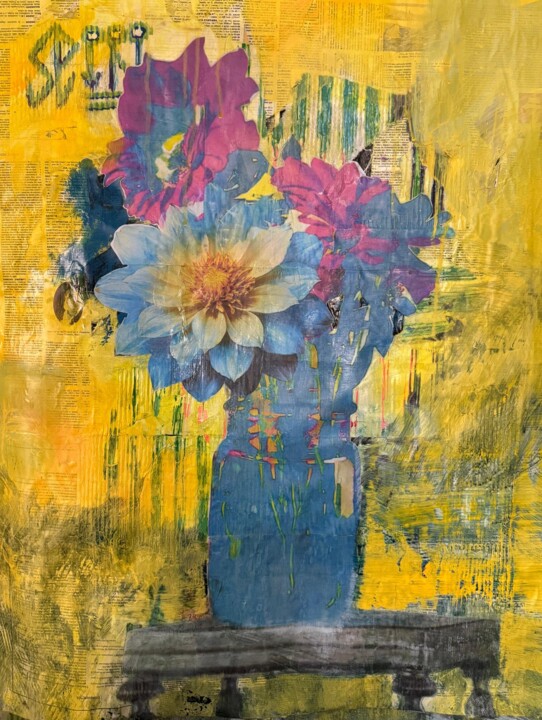 Resilient Bloom 绘画, 28.9x23.2 in