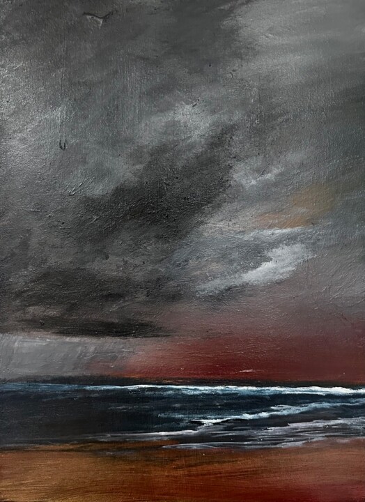 Red Rain Картина, 16x20 in
