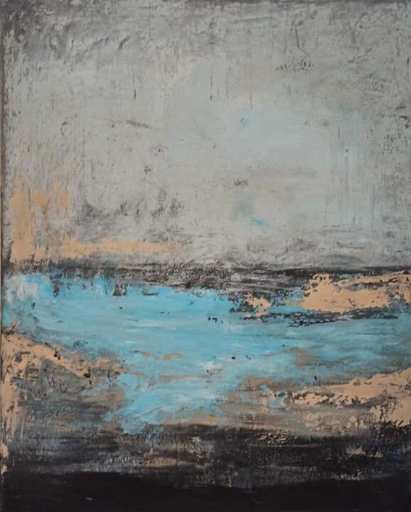 Malerei mit dem Titel "View" von Vinja Bergmann, Original-Kunstwerk, Acryl