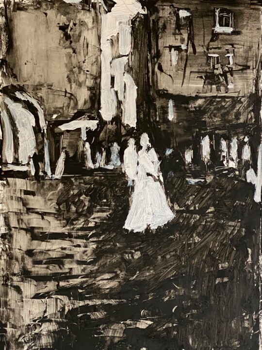 The Light Between Us 绘画, 7.9x6.3 in