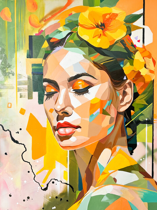 Embracing the Sunshine 绘画, 40x30 in