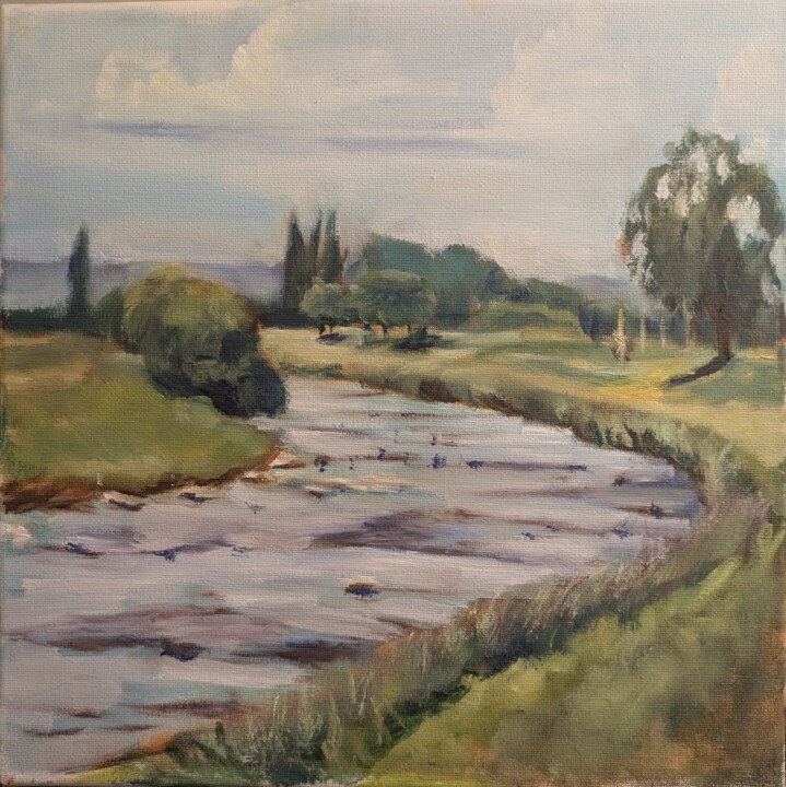 Peinture intitulée "Plein air 2" par Anton K, Œuvre d'art originale, Huile Monté sur Châssis en bois