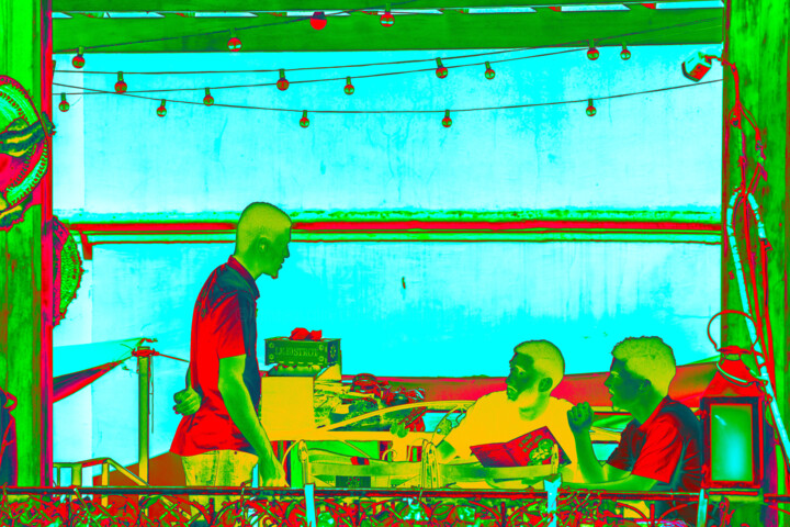 Photography titled "Thé ou café ?" by Christian Christian Goetghebeur, Original Artwork, Digital Photography Mounted on Alum…