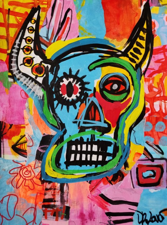 Happy and crazy 绘画, 15.8x11.8 in