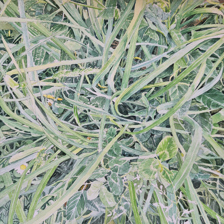 Drawing titled "Temps et désordre S7" by Guillaume Querré, Original Artwork, Watercolor