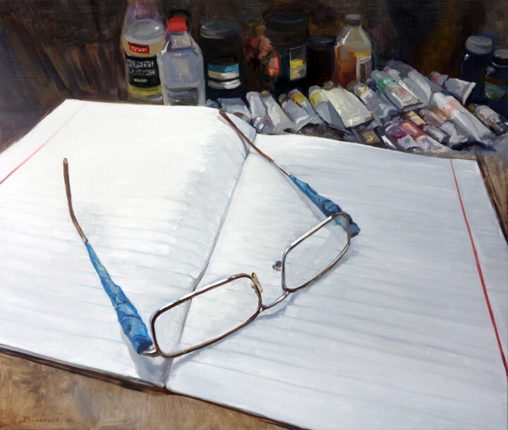 Dad's glasses Schilderij, 43,3x51,2 in