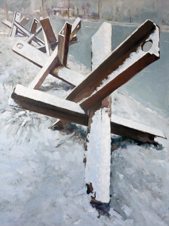 Snowflakes Schilderij, 44,9x33,5 in