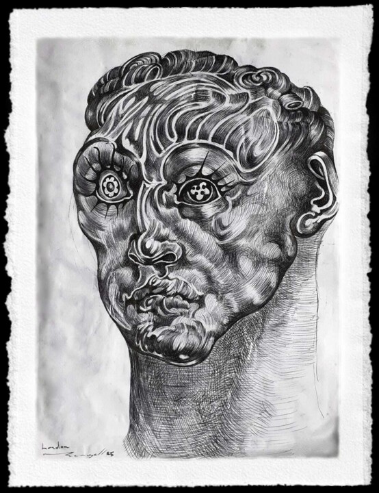 "Doubting European" 印花与版画, 44.1x30.3 in