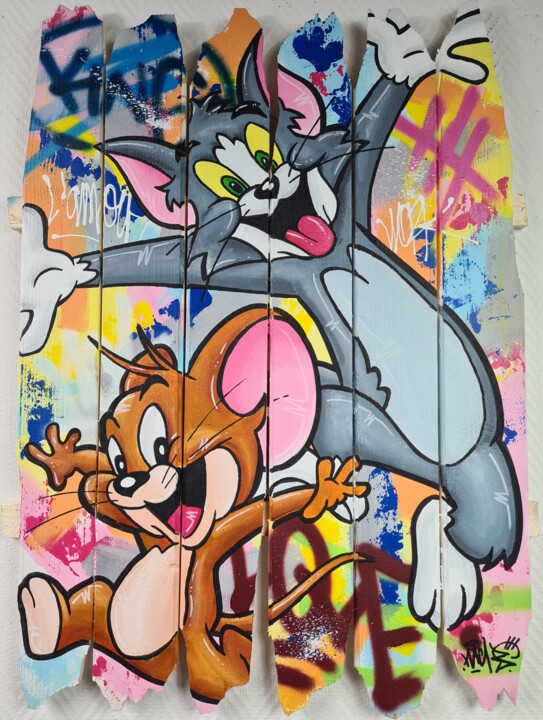Attrape-moi si tu peux 绘画, 31.5x23.6 in