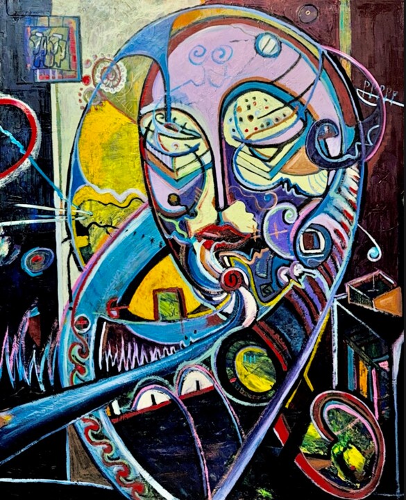 Mapping the Lucid Dream 绘画, 59.1x47.2 in