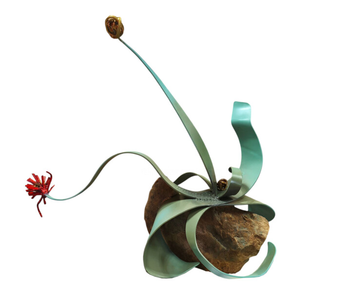 Ikebana 雕塑, 19.7x23.6 in