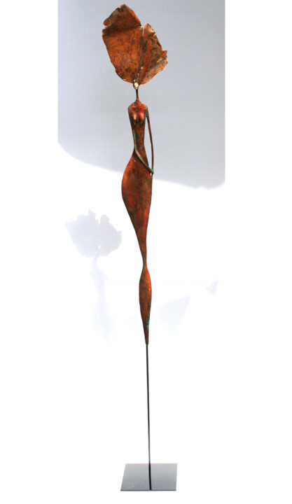 Gaïa, sculpture déesse longiligne mère de toutes Rzeźba, 74,8x11 in