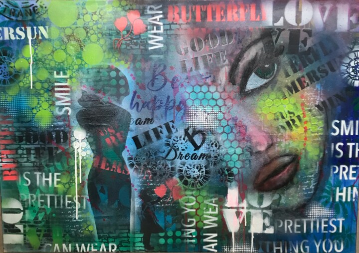 Femininity 绘画, 27.6x39.4 in