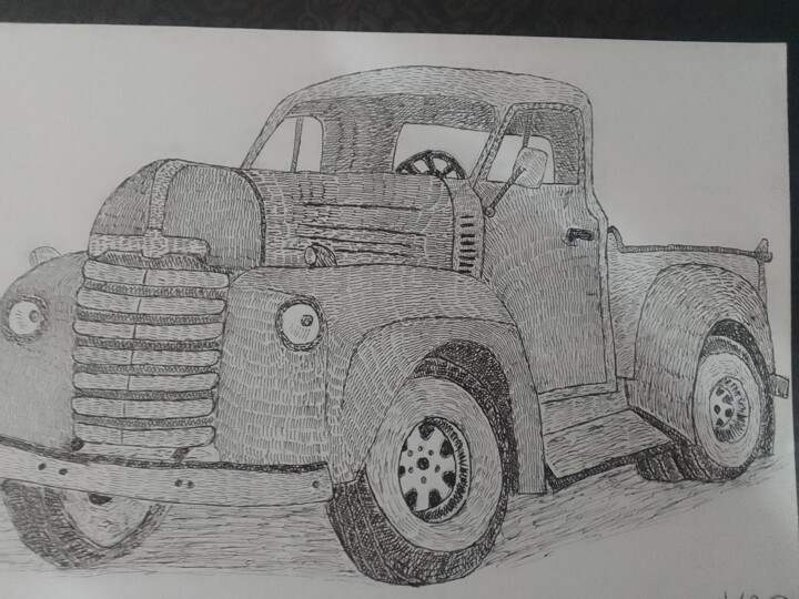 Carro clássico 图画, 8.3x11.4 in