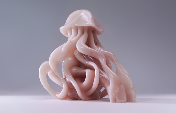 Jellyfish Скульптура, 13,4x13,8 in