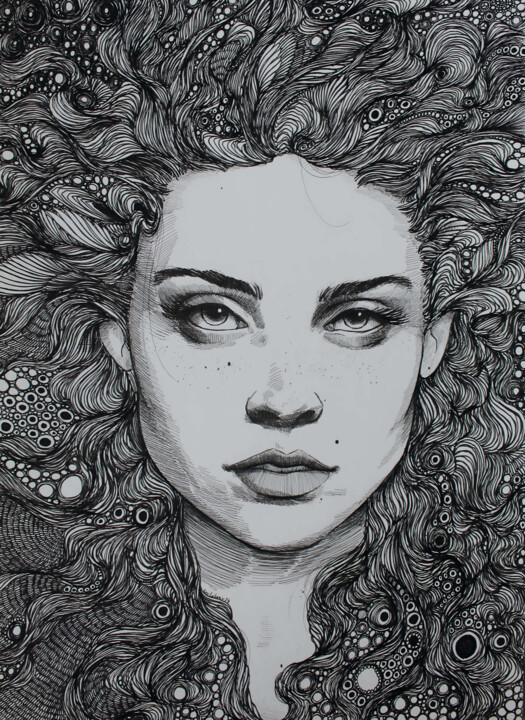 图画,  11.7x8.3 in 