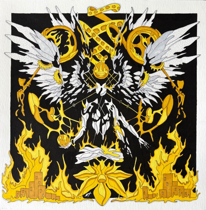 图画,  9.8x9.8 in 