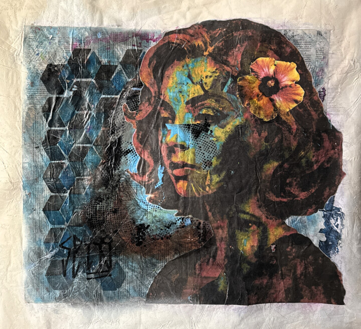 "Memory" 拼贴, 31.1x33.5 in