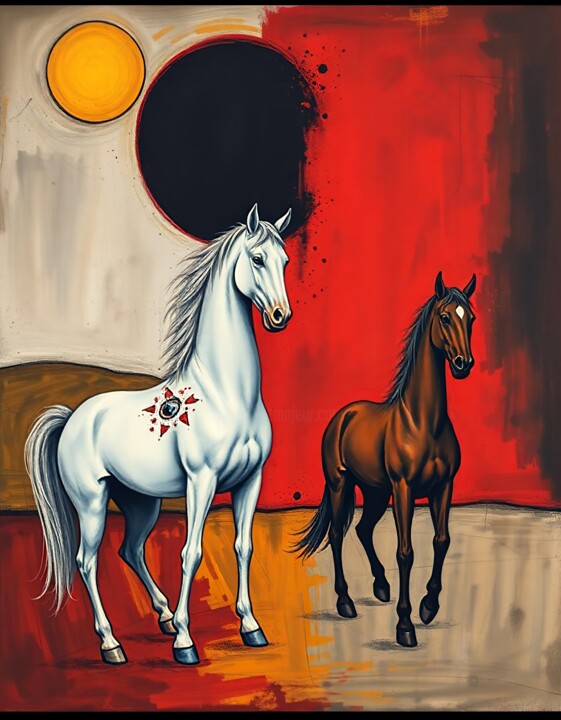 Equilibrio Opposto 绘画, 90.6x82.7 in