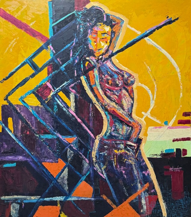 Girls Play Tablo, 63x55,1 in