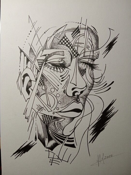 Abstract life#2 Drawing, 11.7x8.3 in