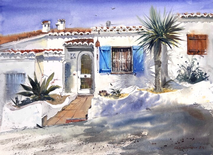 White Silence of Valencia Malarstwo, 14,6x20,5 in