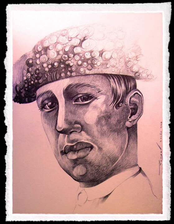 "Torero". Painting, 44.1x30.3 in
