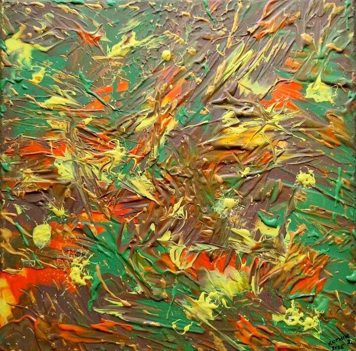 Painting titled "Believe in yourself" by Igor Kotnik, Original Artwork, Acrylic Mounted on Wood Stretcher frame