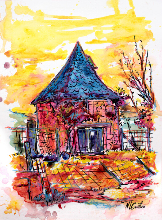 Le Pigeonnier Картина, 15,8x11,6 in