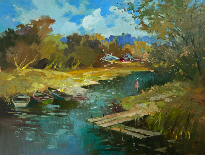 Summer day in the outback Tablo, 11,8x15,8 in