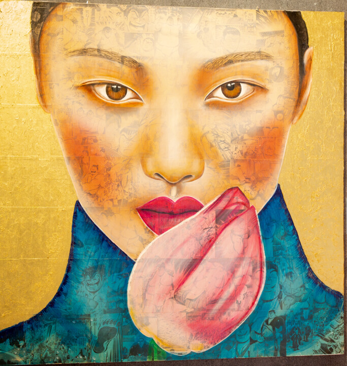 Painting titled "SADIRA" by Celine Masson, Original Artwork, Acrylic