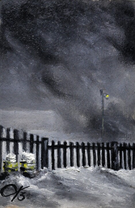 ФЕВРАЛЬСКАЯ МЕТЕЛЬ Painting, 5.9x3.9 in