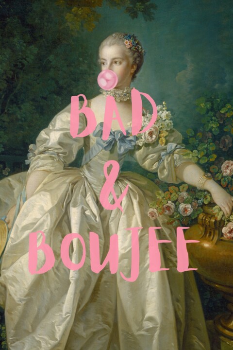 Elegant Elegance meets Modern Humor 数字艺术, 19.5x29.3 in