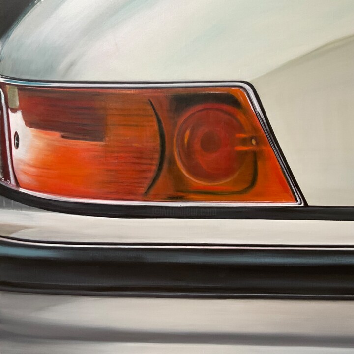 Porsche 911 sc arrière 绘画, 31.5x31.5 in