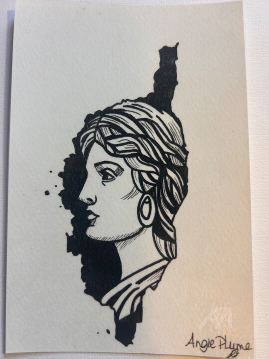 绘画,  5.9x3.9 in 