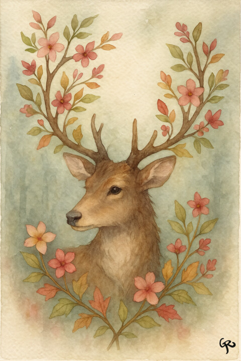 Spring Prince 绘画, 25.6x17.7 in