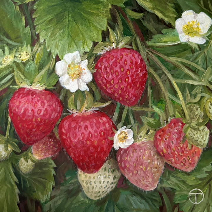 Strawberry 2 Картина, 7,9x7,9 in