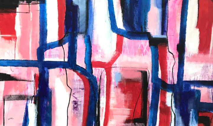 Painting titled "DESIRE OF WORLD" by Yinel Chong Pit, Original Artwork, Acrylic Mounted on Wood Panel