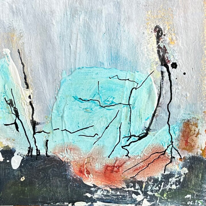 Dans l’ombre claire 绘画, 6.3x6.3 in