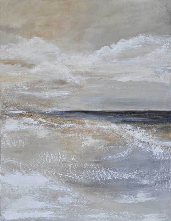 Painting titled "Moment" by Svetlana Kovalenoka, Original Artwork, Acrylic Mounted on Wood Stretcher frame