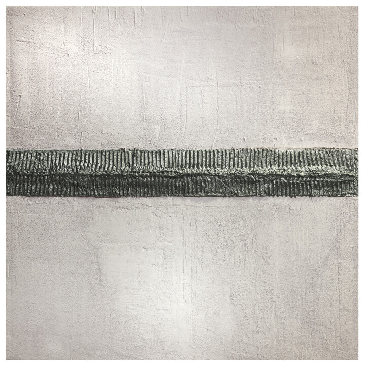Painting titled "ZIP#1" by Amadesi Claudia, Original Artwork, Acrylic Mounted on Wood Stretcher frame