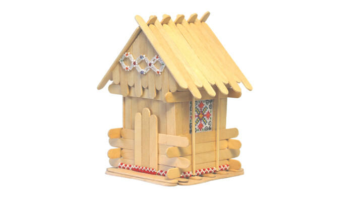 House of Embroidered Light (Magic Sticks) Design, 6.5x4.5 in