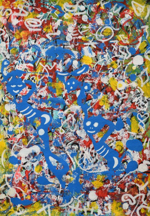 Fearless Guardians of the Blue Magic Boot 印花与版画, 19.3x13.4 in